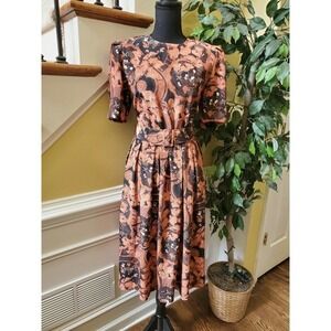 Pellini by Von Bramlett Dress Belted 7/8 Midi